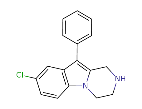 Pyrazino[1,2-a]indole, 8-chloro-1,2,3,4-tetrahydro-10-phenyl-