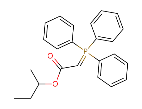 Molecular Structure of 19432-38-3 (sec-butyloxycarbonylmethylene triphenyl phosphorane)