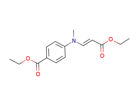 Molecular Structure of 909132-76-9 ((E)-β-(4-ethoxycarbonyl-N-methylanilino)acrylic acid ethyl ester)