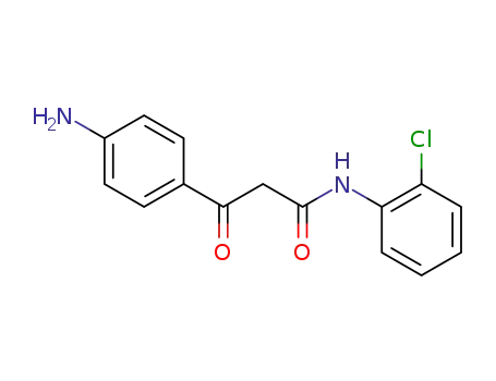 Molecular Structure of 62253-94-5 (2-(4-Aminobenzoyl)-2'-chloroacetanilide)