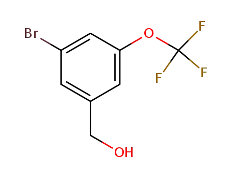 Molecular Structure of 1026201-95-5 ((3-bromo-5-(trifluoromethoxy)phenyl)methanol)