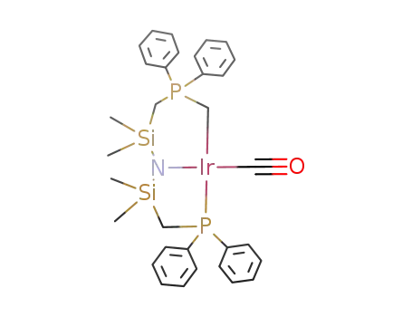 Ir(CO){(CH<sub>2</sub>P(C<sub>6</sub>H<sub>5</sub>)2CH<sub>2</sub>Si(CH<sub>3</sub>)2NSi(CH<sub>3</sub>)2CH<sub>2</sub>P(C<sub>6</sub>H<sub>5</sub>)2)}