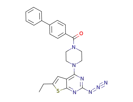 2-azido-4-[4-(1,1'-biphenyl-4-ylcarbonyl)piperazin-1-yl]-6-ethylthieno[2,3-d]pyrimidine