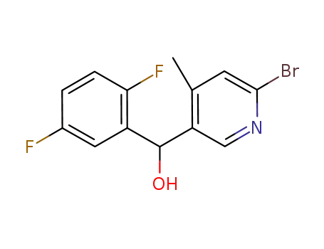 (6-bromo-4-methylpyridin-3-yl)(2,5-difluorophenyl)methanol