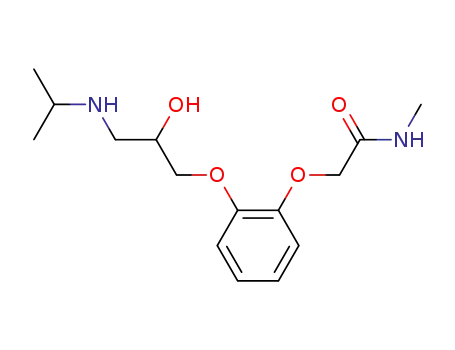 Molecular Structure of 60787-30-6 (Acetamide,
2-[2-[2-hydroxy-3-[(1-methylethyl)amino]propoxy]phenoxy]-N-methyl-)