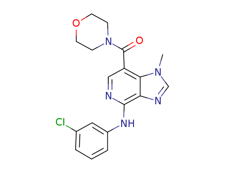 [7-(3-chloroanilino)-3-methylimidazo[4,5-c]pyridin-4-yl]-morpholin-4-ylmethanone