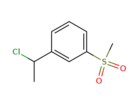 Molecular Structure of 911715-98-5 (1-(1-chloroethyl)-3-(methylsulfonyl)benzene)