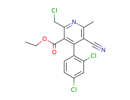 ethyl 2-(chloromethyl)-4-(2,4-dichlorophenyl)-5-cyano-6-methylpyridine-3-carboxylate