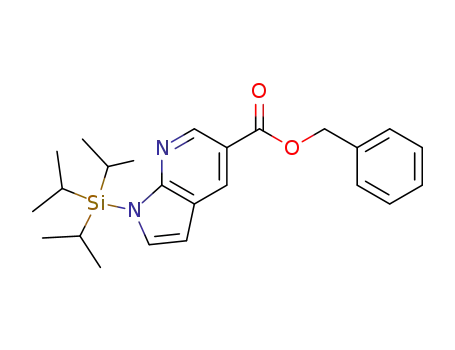 1H-Pyrrolo[2,3-b]pyridine-5-carboxylic acid, 1-[tris(1-methylethyl)silyl]-