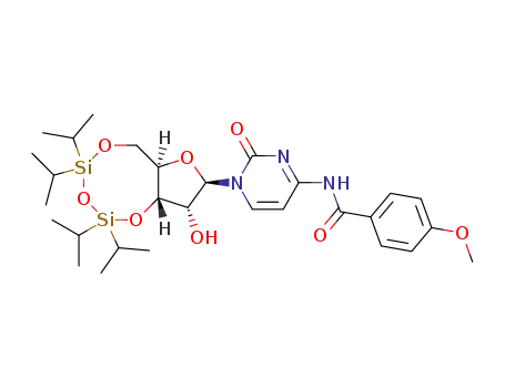 3',5'-O-(tetraisopropyldisiloxane-1,3-diyl)-N-anisoylcytidine