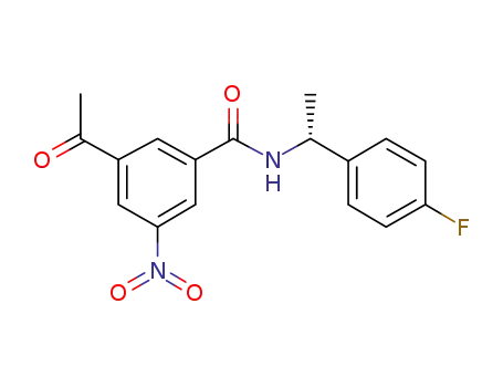 3-acetyl-N-[(R)-1-(4-fluoro-phenyl)-ethyl]-5-nitro-benzamide