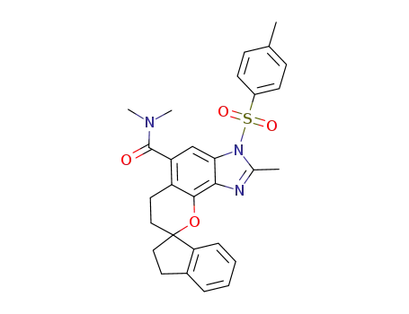 N,N,2-trimethyl-3-[(4-methylphenyl)sulfonyl]-2',3',6,7-tetrahydro-3H-spiro[chromeno[7,8-d]imidazole-8,1'-indene]-5-carboxamide