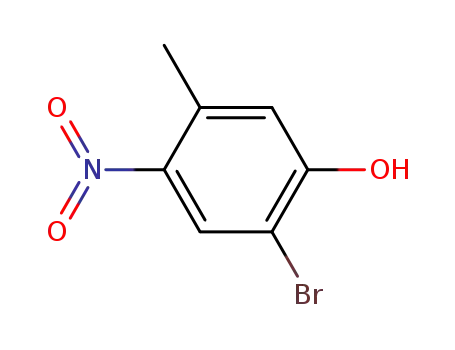 Molecular Structure of 14401-60-6 (2-BROMO-5-METHYL-4-NITROPHENOL)