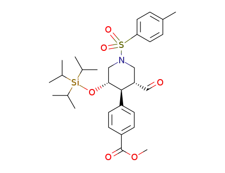methyl 4-[(3R,4S,5S)-3-formyl-1-(toluene-4-sulphonyl)-5-triisopropylsilanyloxypiperidin-4-yl]benzoate