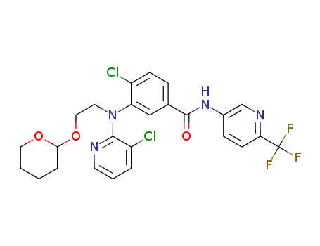 4-chloro-3-{N-(3-chloropyridin-2-yl)-N-[2-(tetrahydropyran-2-yl)oxyethyl]amino}-N-(2-trifluoromethylpyridin-5-yl)-benzamide