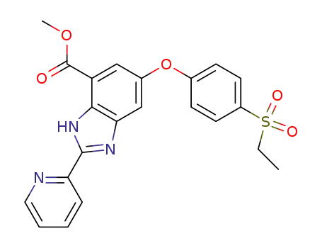 methyl 5-[4-(ethylsulfonyl)phenoxy]-2-(2-pyridyl)-1H-benzimidazole-7-carboxylate
