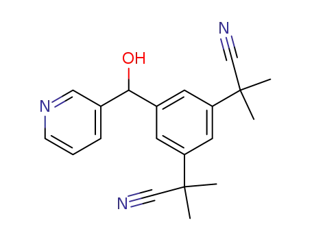 2,2'-[5-(1-hydroxy-1-(3-pyridyl)methyl)-1,3-phenylene]di(2-methylpropiononitrile)