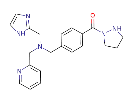 (4-((((1H-imidazol-2-yl)methyl)(pyridin-2-ylmethyl)amino)-methyl)phenyl)-(pyrazolidin-1-yl)methanone