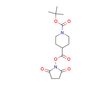 1-Piperidinecarboxylic acid, 4-[[(2,5-dioxo-1-pyrrolidinyl)oxy]carbonyl]-,
1,1-dimethylethyl ester