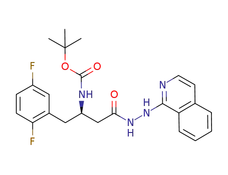 tert-butyl [(1R)-1-(2,5-difluorobenzyl)-3-(2-isoquinolin-1-ylhydrazino)-3-oxopropyl]carbamate