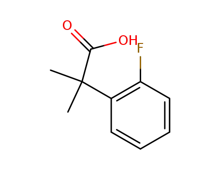 Molecular Structure of 870849-49-3 (2-(2-Fluorophenyl)-2-methylpropionicacid)