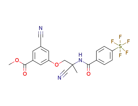methyl-3-cyano-5-(2-cyano-2-{[4-(pentafluorothio)benzoyl]-amino}propoxy)benzoate