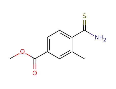 Molecular Structure of 943917-33-7 (methyl 4-carbamothioyl-3-methylbenzoate)