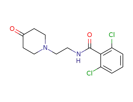 2,6-dichloro-N-[2-(4-oxopiperidin-1-yl)ethyl]benzamide