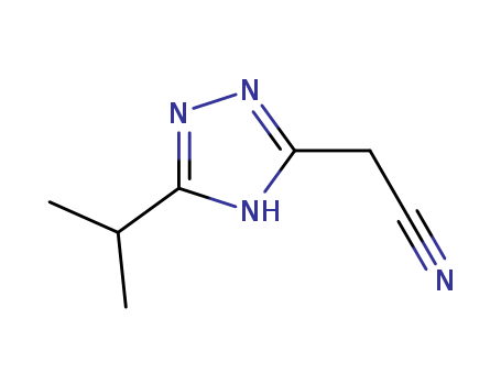 1H-1,2,4-Triazole-3-acetonitrile,5-(1-methylethyl)-(9CI)