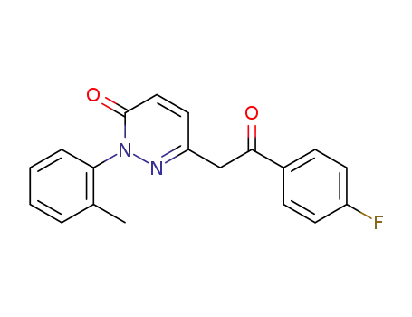 3(2H)-Pyridazinone,6-[2-(4-fluorophenyl)-2-oxoethyl]-2-(2-methylphenyl)-