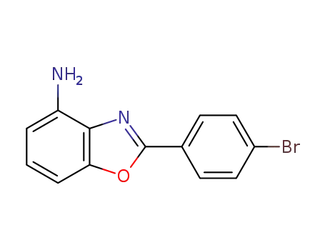 Molecular Structure of 934330-64-0 (2-(4-BROMO-PHENYL)-BENZOOXAZOLE-4-YLAMINE)