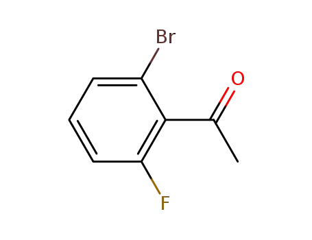 Molecular Structure of 928715-37-1 (1-(2-Bromo-6-fluorophenyl)ethanone)