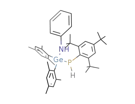 ((CH<sub>3</sub>)3C<sub>6</sub>H<sub>2</sub>)2Ge(NHC<sub>6</sub>H<sub>5</sub>)P(H)C<sub>6</sub>H<sub>2</sub>(C(CH<sub>3</sub>)3)3