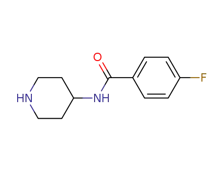 Molecular Structure of 75484-39-8 (4-FLUORO-N-PIPERIDIN-4-YL-BENZAMIDE)