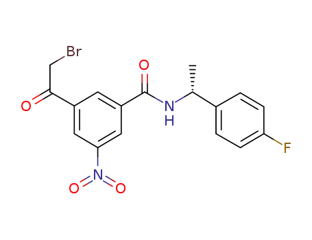 3-(2-bromo-acetyl)-N-[(R)-1-(4-fluoro-phenyl)-ethyl]-5-nitro-benzamide
