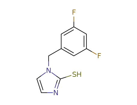 Molecular Structure of 95333-81-6 (2,3-Dihydro-3-(3,5-difluorobenzyl)-1H-imidazole-2-thione)