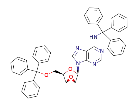 9-(2',3'-anhydro-6-N,5'-O-ditrityl-β-D-lyxofuranosyl)adenine