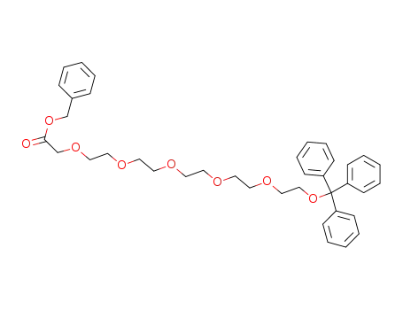 2,5,8,11,14,17-Hexaoxanonadecan-19-oic acid, 1,1,1-triphenyl-,
phenylmethyl ester