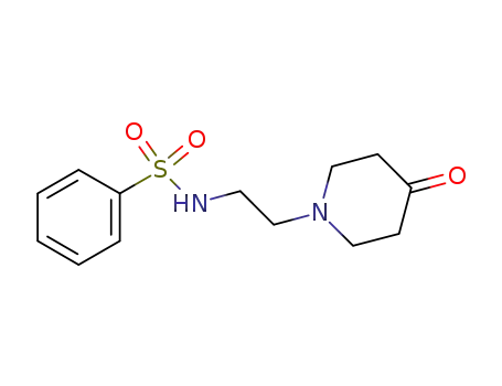 N-[2-(4-oxopiperidin-1-yl)ethyl]benzenesulfonamide