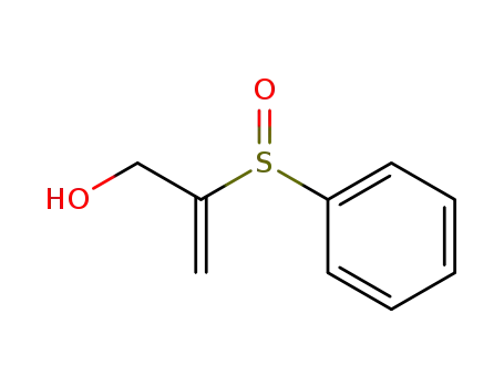 Molecular Structure of 63067-91-4 (2-Propen-1-ol, 2-(phenylsulfinyl)-)
