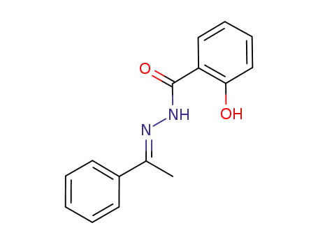 Molecular Structure of 1206732-60-6 ((E)-2-hydroxy-N'-(1-phenylethylidene)benzohydrazide)