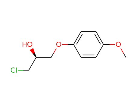 Molecular Structure of 140696-03-3 (2-Propanol, 1-chloro-3-(4-methoxyphenoxy)-, (S)-)
