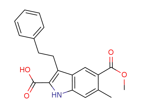 5-(methoxycarbonyl)-6-methyl-3-phenethyl-1H-indole-2-carboxylic acid