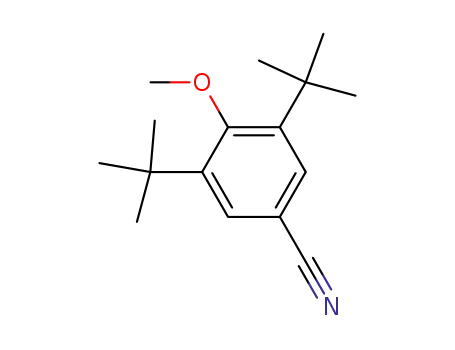 Molecular Structure of 4917-29-7 (3,5-di-tert-butyl-4-methoxybenzonitrile)