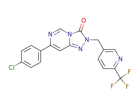 7-(4-chlorophenyl)-2-((6-(trifluoromethyl)pyridin-3-yl)methyl)-[1,2,4]triazolo[4,3-c]pyrimidin-3(2H)-one