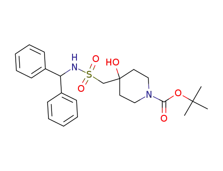 4-[(benzhydryl-sulfamoyl)-methyl]-4-hydroxy-piperidine-1-carboxylic acid tert-butyl ester