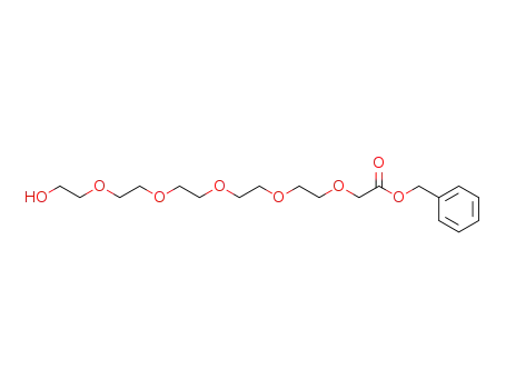 Molecular Structure of 635287-23-9 (3,6,9,12,15-Pentaoxaheptadecanoic acid, 17-hydroxy-, phenylmethyl
ester)