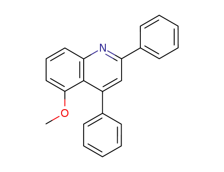 Molecular Structure of 87797-62-4 (Quinoline, 5-methoxy-2,4-diphenyl-)