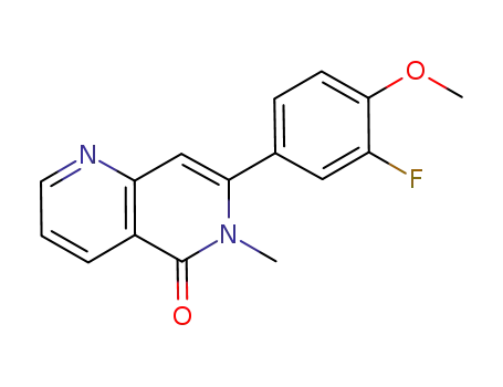 1,6-Naphthyridin-5(6H)-one, 7-(3-fluoro-4-methoxyphenyl)-6-methyl-