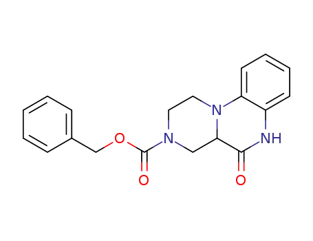 3H-Pyrazino[1,2-a]quinoxaline-3-carboxylic acid,
1,2,4,4a,5,6-hexahydro-5-oxo-, phenylmethyl ester
